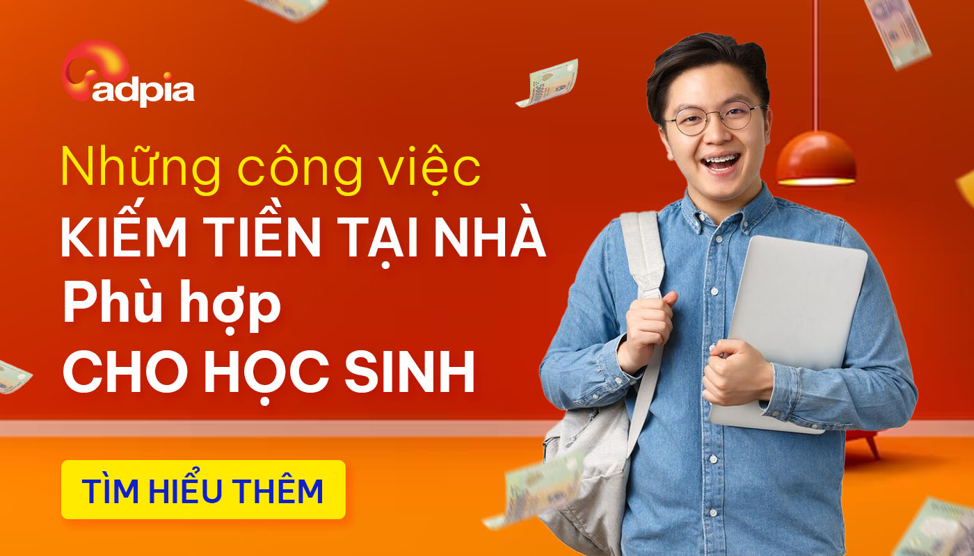 Những công việc kiếm tiền tại nhà phù hợp cho học sinh