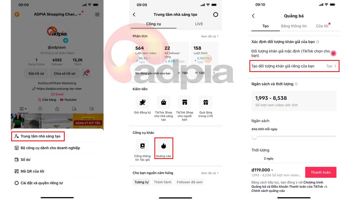 Cách chạy quảng cáo TikTok trên điện thoại