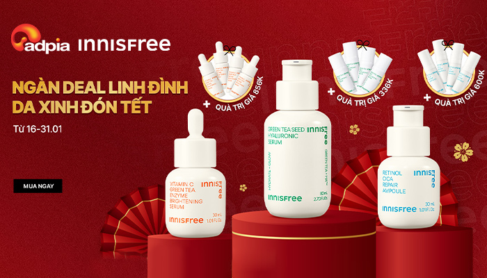 [INNISFREE] Ngàn deal linh đình - Da xinh đón tết