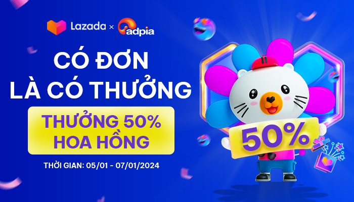 [LAZADA] Tháng 1 thưởng tưng bừng