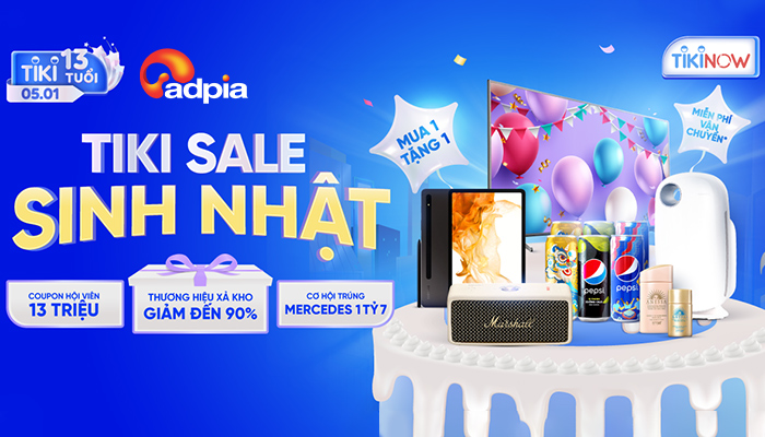 [TIKI] Sale sinh nhật 13 tuổi