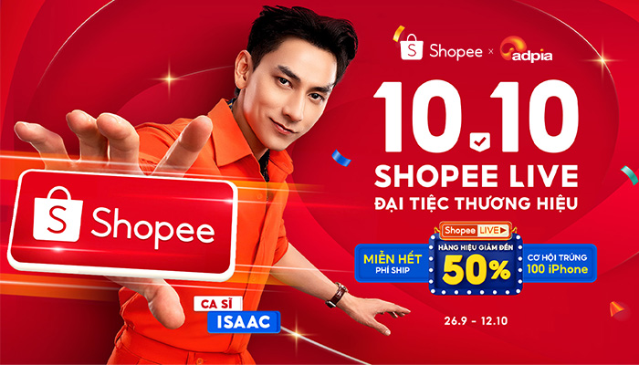 [SHOPEE] 10.10 Đại tiệc thương hiệu