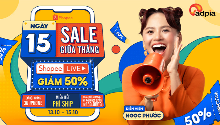 [SHOPEE] Ngày 15.10 sale giữa tháng
