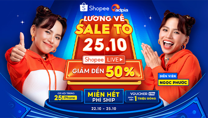 [SHOPEE] Lương về sale to 25.10