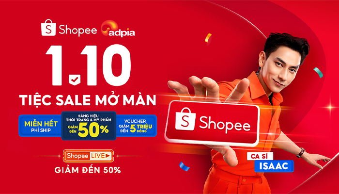 [SHOPEE] 1.10 Tiệc sale mở màn
