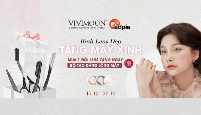 [VIVIMOON] Rinh lens đẹp - Tặng mày xinh