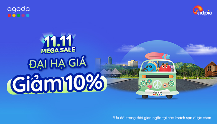 [AGODA] Mega sale 11.11 -  Đại hạ giá