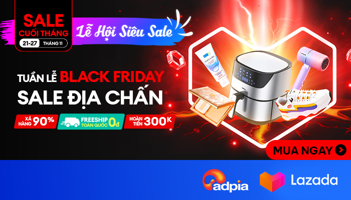 [SHOPEE] Black Friday - Sale địa chấn