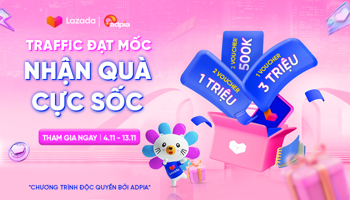 [MINIGAME 2]  Traffic đạt mốc - Nhận quà cực sốc