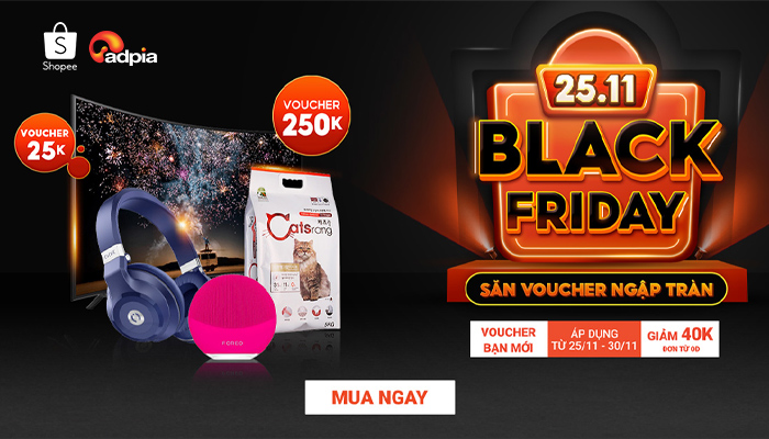 [SHOPEE] 25.11 Siêu hội Black Friday