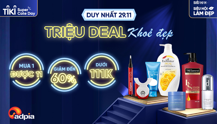 [TIKI] Siêu hội làm đẹp - Triệu Deal khoẻ đẹp