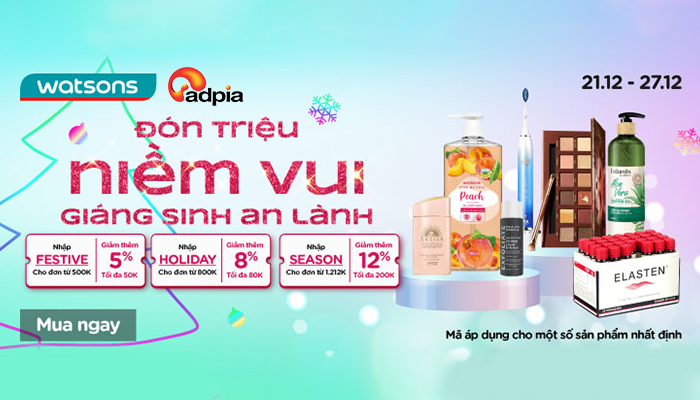 [WATSONS] Đón triệu niềm vui - Giáng sinh an lành