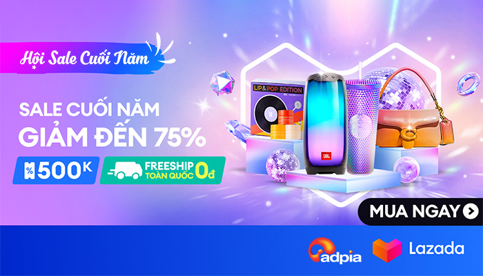 [LAZADA] Sale cuối năm giảm đến 75%