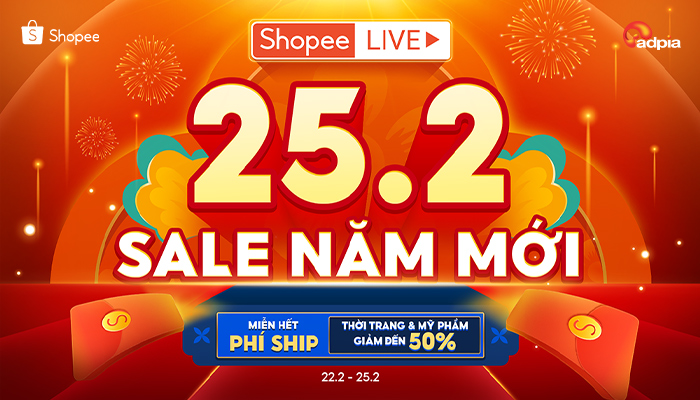 [SHOPEE] 25.02 Sale năm mới