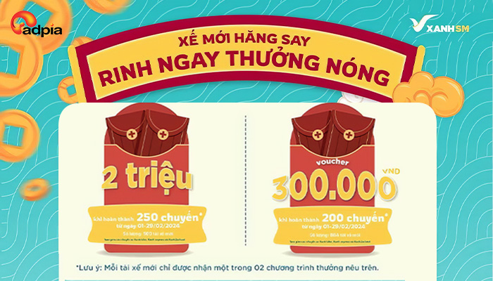 [XANHSM] Xế mới hăng say - Rinh ngay thưởng nóng