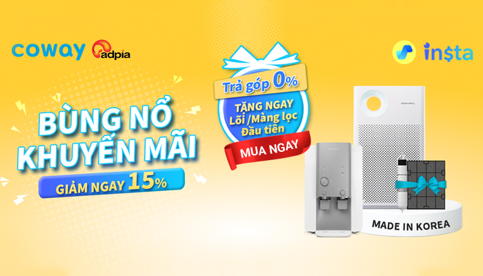 [COWAY] Bùng nổ khuyến mãi