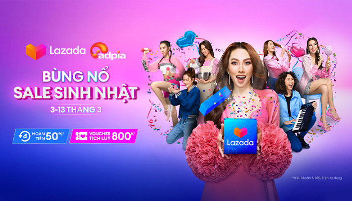 [LAZADA] ĐẾM NGƯỢC CHÀO MỪNG SINH NHẬT LAZADA