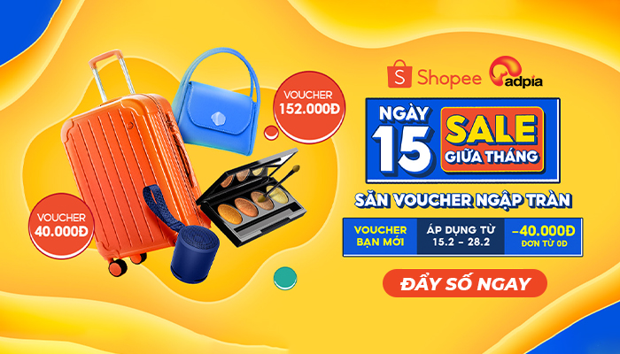 [SHOPEE] Ngày 15.2 sale giữa tháng - Gì cũng rẻ, +15 mã Freeship