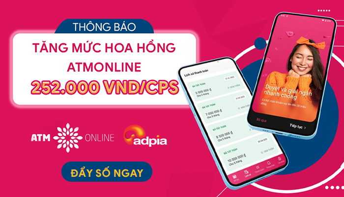 [ATMONLINE] Thông báo thay đổi hoa hồng chiến dịch ATMONLINE