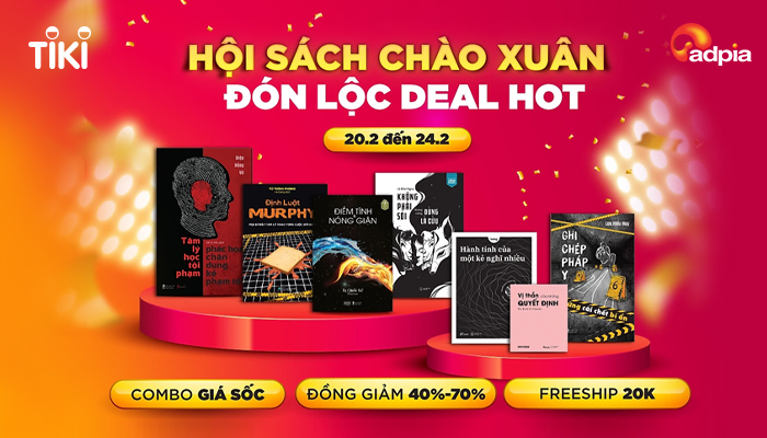 [TIKI] Hội sách chào xuân - Đón lộc deal hot