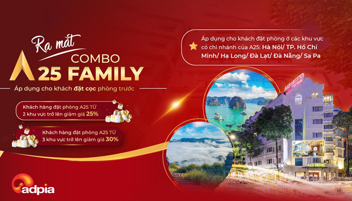 [A25HOTEL] Ra mắt Combo Family