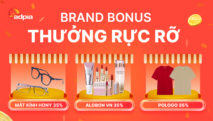 [SHOPEE] Brand bonus - Thưởng hoa hồng rực rỡ