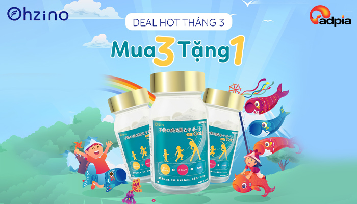 [JAPANA] Ohzino deal hot tháng 3 - Mua 3 tặng 1