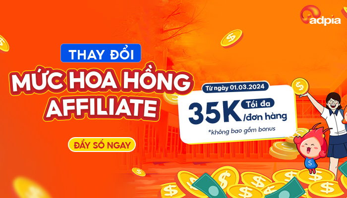[SHOPEE] Thay đổi mức hoa hồng affiliate