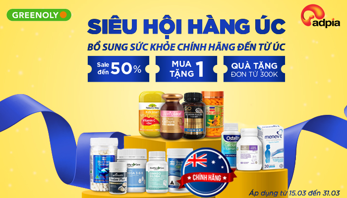 [GREENOLY] Siêu hội hàng Úc - Bổ sung sức khỏe chính hãng