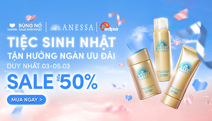 [LAZADA x Anessa]  Tiệc sinh nhật - Tận hưởng ngàn ưu đãi