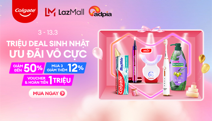 [LAZADA x Colgate]  Triệu Deal sinh nhật - Ưu đãi vô cực