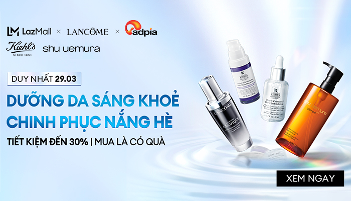 [LAZADA]  Dưỡng da sáng khỏe chinh phục nắng hè