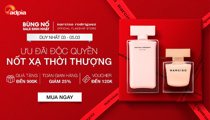 [LAZADA x Narciso] Ưu đãi độc quyền - Nốt xạ thời thượng