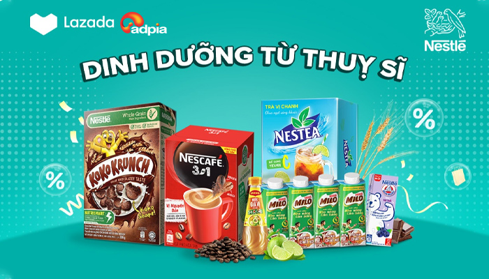 [LAZADA] Mua Nestlé - Vi vu nhận quà