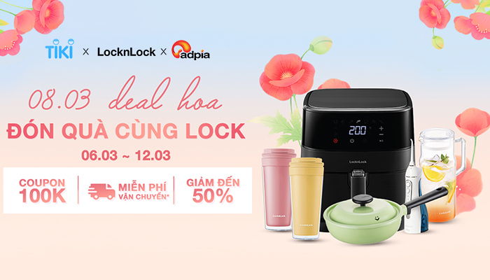 [TIKI x LocknLock] Deal hoa đón quà cùng Lock