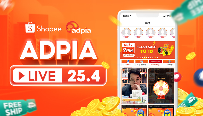 Mở livestream - Đón deal xịn cùng ADPIA