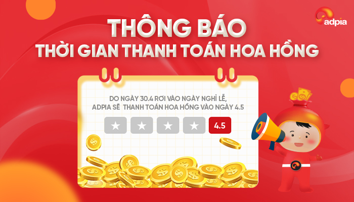 ĐIỀU CHỈNH THỜI GIAN THANH TOÁN HOA HỒNG ĐỢT 2 THÁNG 4/2023