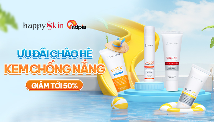 [HAPPYSKIN] Chào hè - Tung deal kem chống nắng