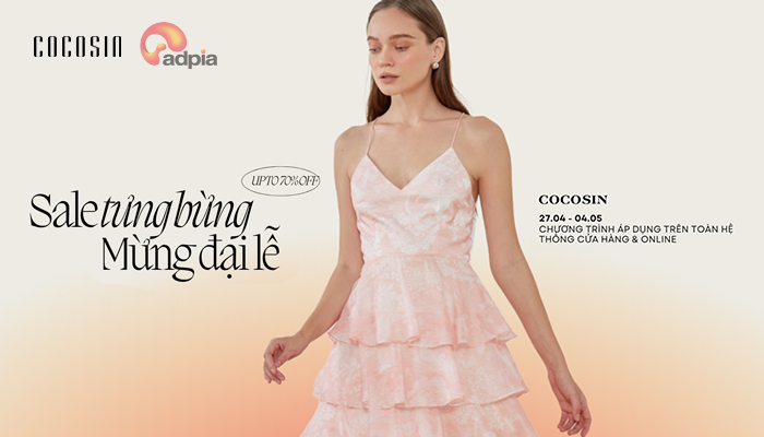 [COCOSIN] Sale tưng bừng mừng đại lễ