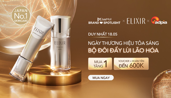 [LAZADA] Siêu sale Elixir - Ngày thương hiệu tỏa sáng
