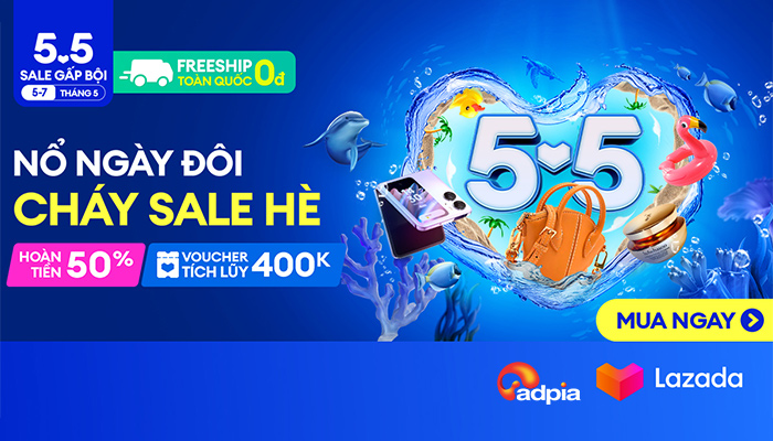 [LAZADA] Nổ ngày đôi - Cháy sale hè