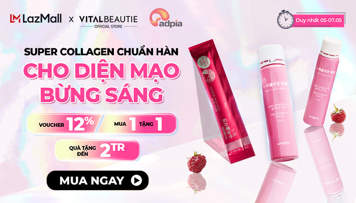 [LAZADA x VitalBeautie] Săn sale Collagen chuẩn Hàn - Cho diện mạo bừng sáng