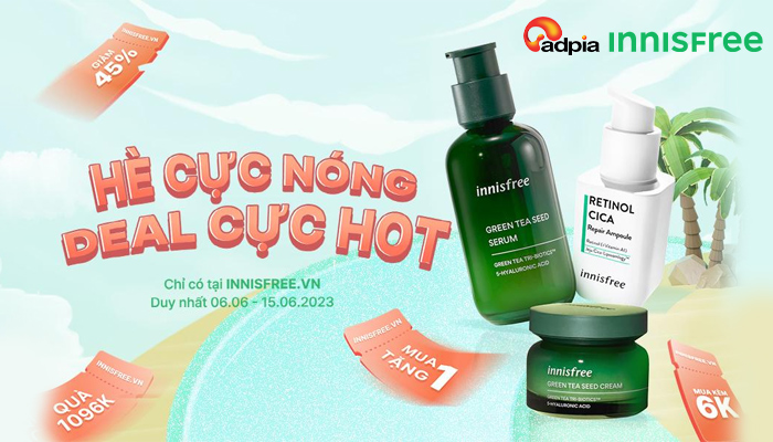 [INNISFREE] HÈ CỰC NÓNG - DEAL CỰC HOT