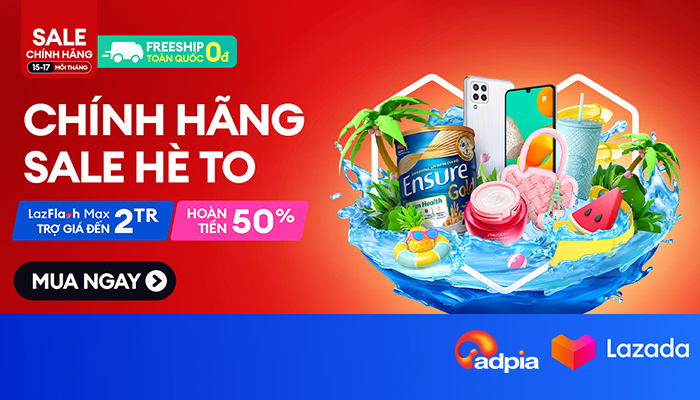 [LAZADA] Chính hãng sale hè to