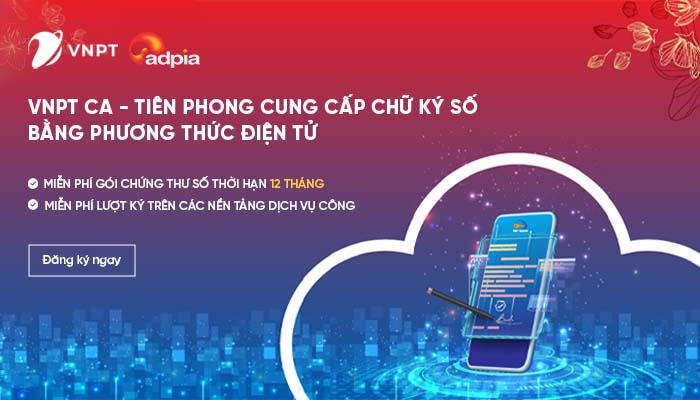 [ONESME] VNPT MIỄN PHÍ GÓI CHỮ KÝ SỐ THỜI HẠN 12 THÁNG - MIỄN PHÍ KÝ SỐ TRÊN CÁC CỔNG DỊCH VỤ CÔNG