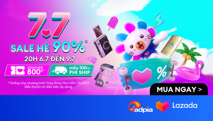 [LAZADA] 7.7 Sale hè 90%