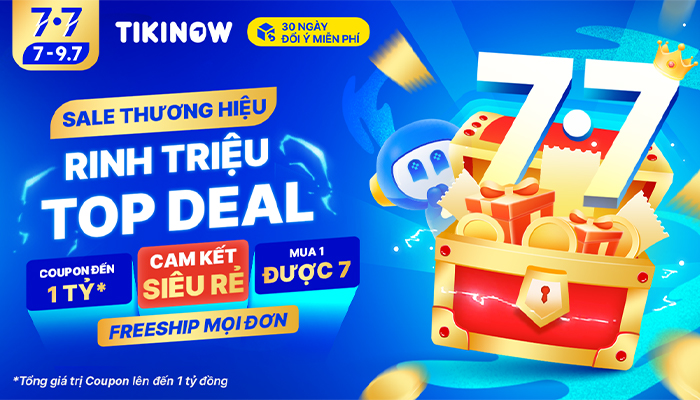 [TIKI] 7.7 Sale chào hè cùng Top deal siêu rẻ