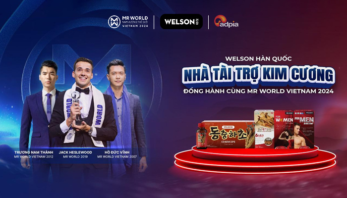 [WELSON] Tự hào là nhà tài trợ kim cương chương trình Mr World VietNam 2024