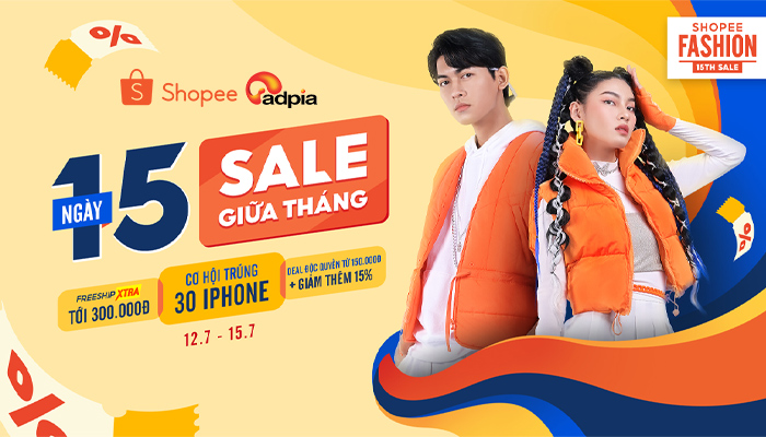 [SHOPEE] Ngày 15 sale giữa tháng