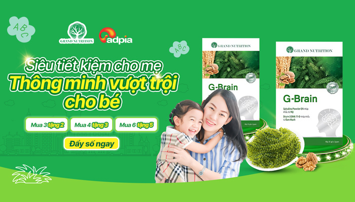 [GRANDNUTRITION] Siêu tiết kiệm cho mẹ - Thông minh vượt trội cho bé